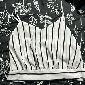 SHEIN black and white striped tank top size S